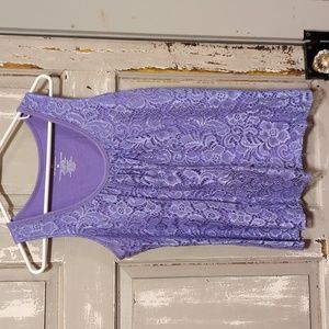 Women's New York & Company Lace scoop neck Tank